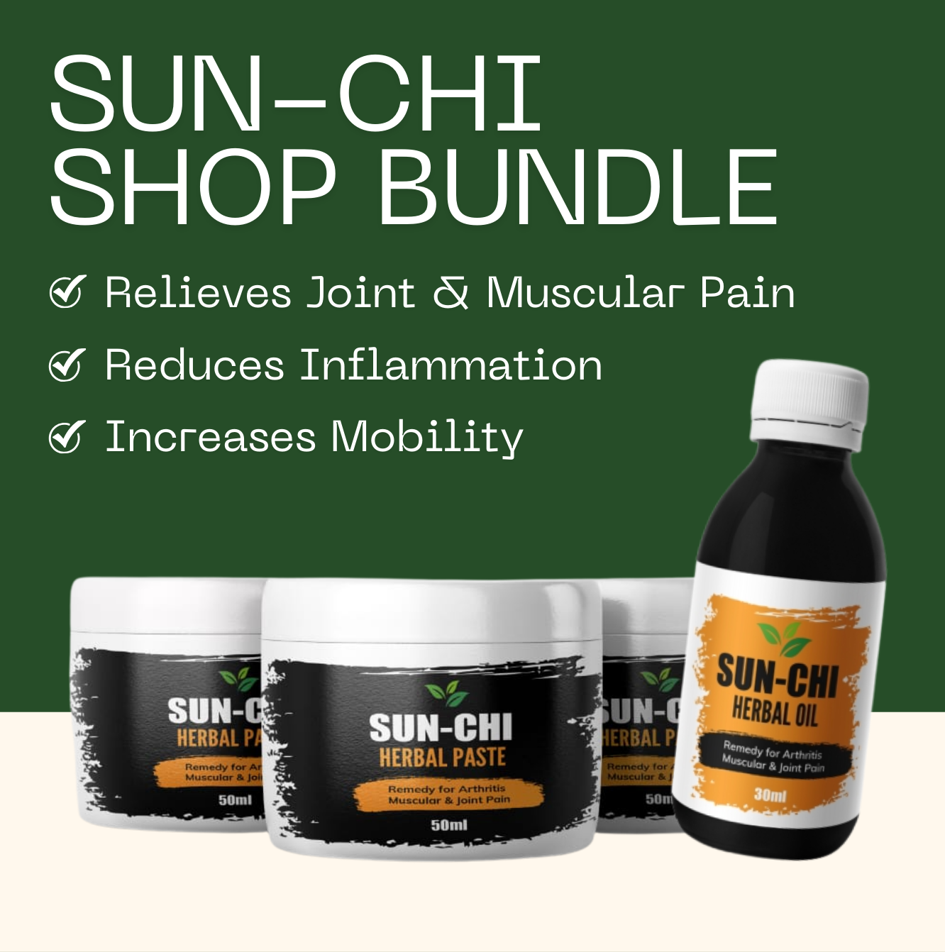 SUN-CHI SHOP Bundle (Herbal Oil + Paste)